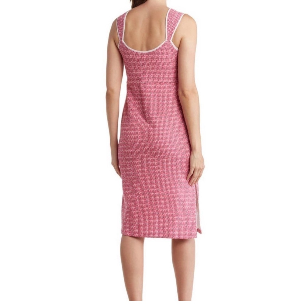 Nicole Miller $179 Pink Tweed Bustier Boucle Dress Size 12 NWT